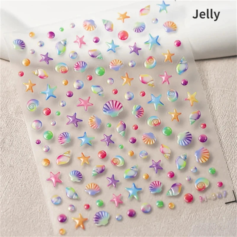Soft Relief Decoration Nail Art Stickers