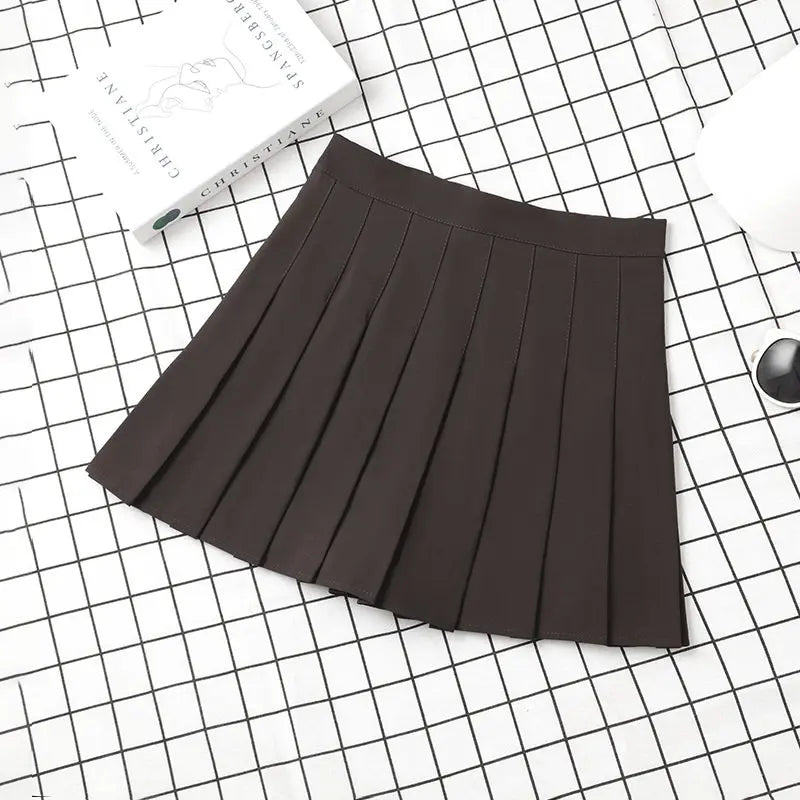 Women's Korean Style Skirt For School Girl Uniform