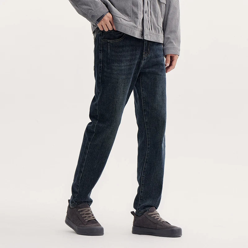 Hong Kong Style Trendy Slim Fit Jeans For Men