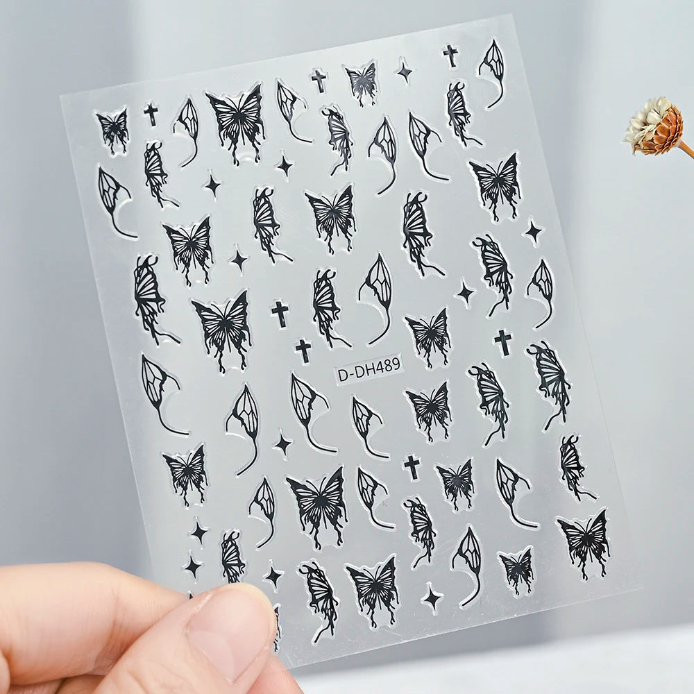 3 D Bronzing Nail Art Sticker