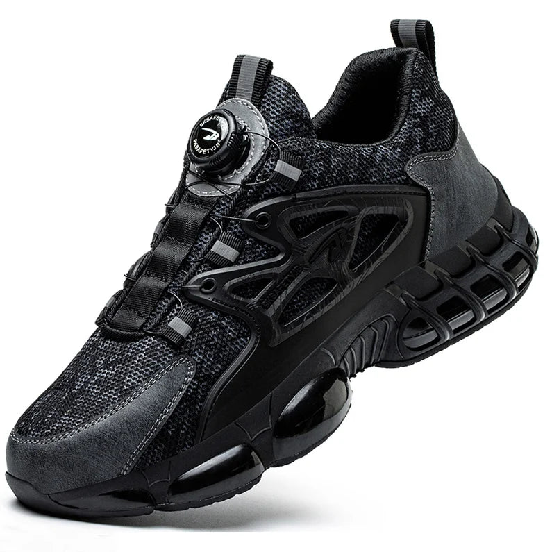 Unisex Rotating Button Puncture-Proof Protective shoes