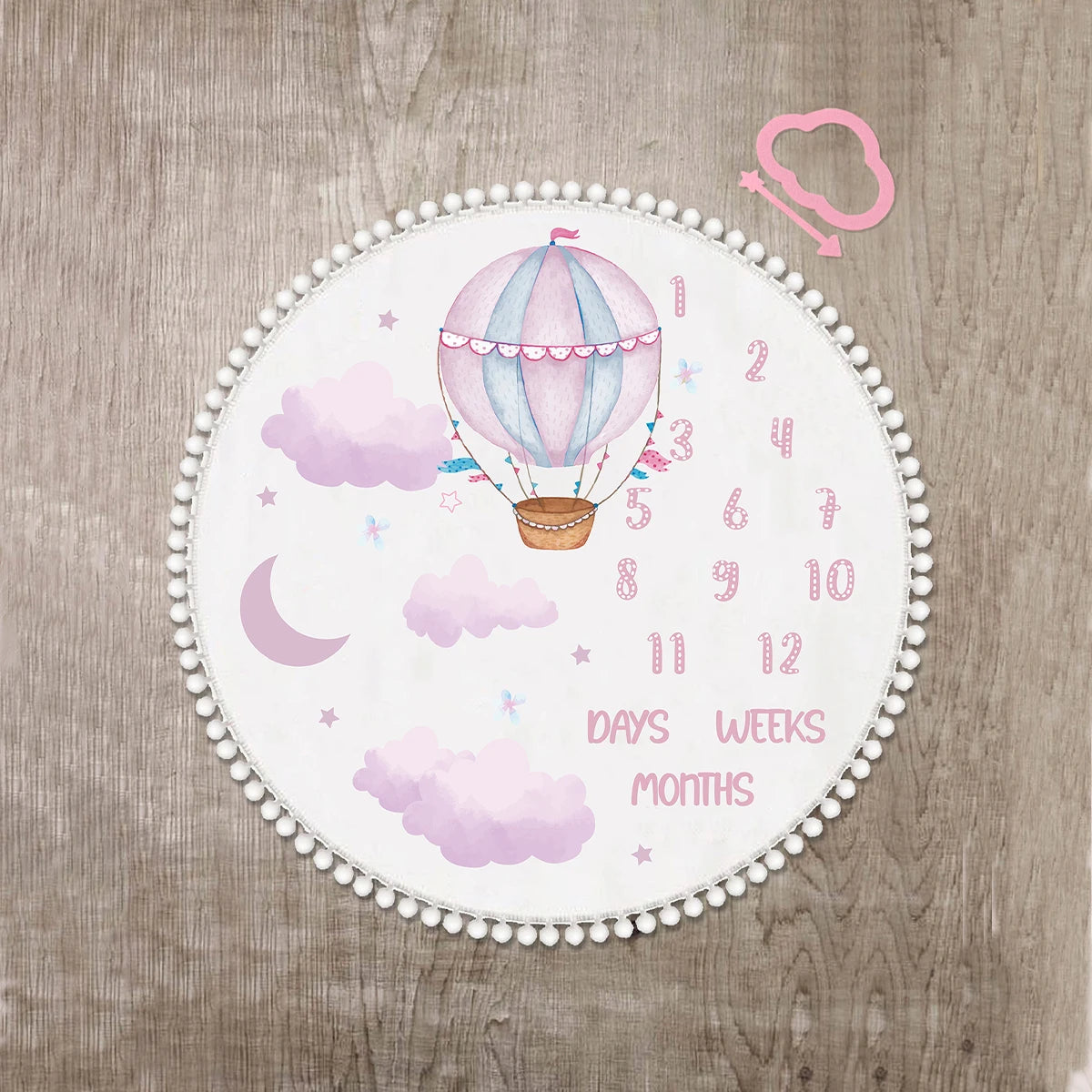 Milestone Blanket Baby First Year Calendar