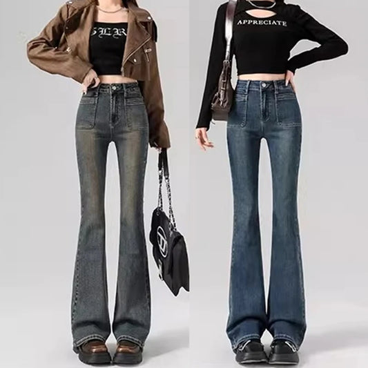 Woman Vintage Flare Korean Bell Bottom Pants
