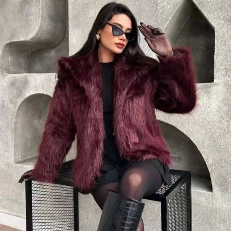 Women's Warm Fur Bomber Coats