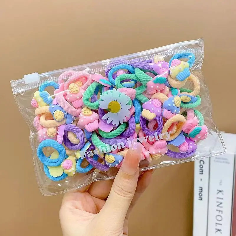 Cute Cartoon Rubber Elastic Hair Bands