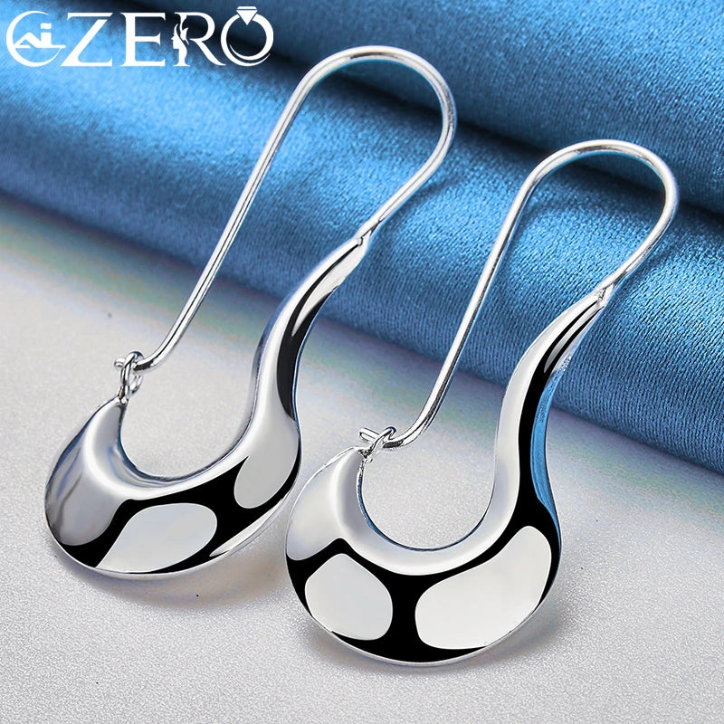 Curved Hook Drop Earrings For Women