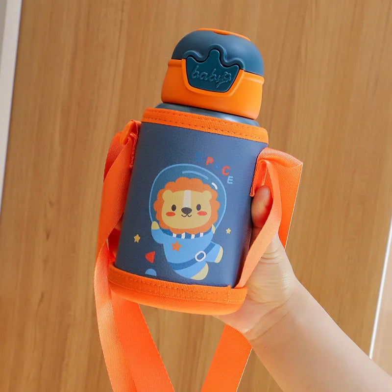 500ml Unicorn Kids Thermos Bottle Cute Children's Thermal Water Bottle Stainless Steel Thermos Mug For Student Water Cup