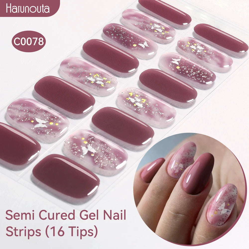 Semi Cured Gel Nail Sticker