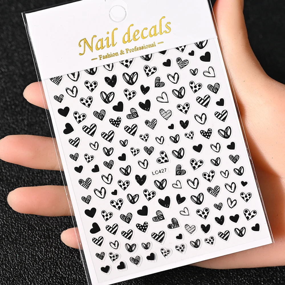 3 D Bronzing Nail Art Sticker