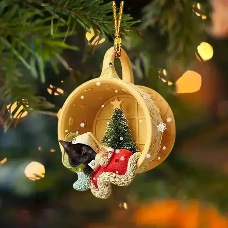 Christmas Tree Pendant Dog Animal Drop
