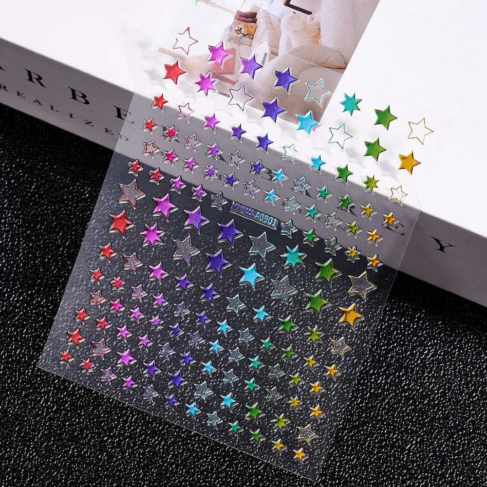3 D Bronzing Nail Art Sticker