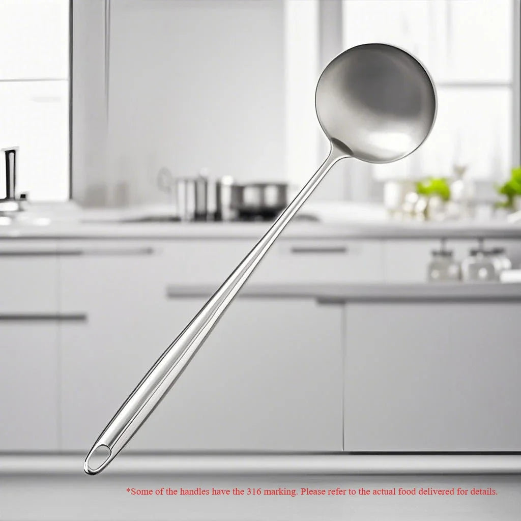 316 Stainless Steel Wok Spatula Metal kitchen utensils Slotted Turner Spoon Ladle Cooking Tools Utensil Set Kitchen Accessories