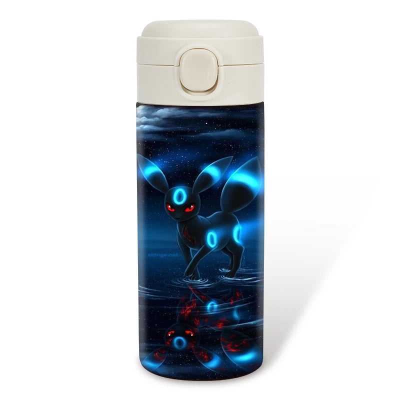 Pokemon 400ML Thermos Water Bottle Anime Portable Children Cute Pikachu 304 Stainless Steel Cartoon Outdoor Sport Water Mug Gift