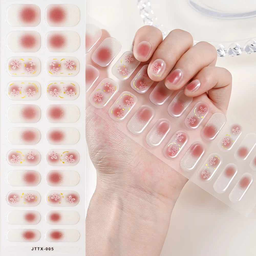 Transparent Semi Cured Gel Nail Strips