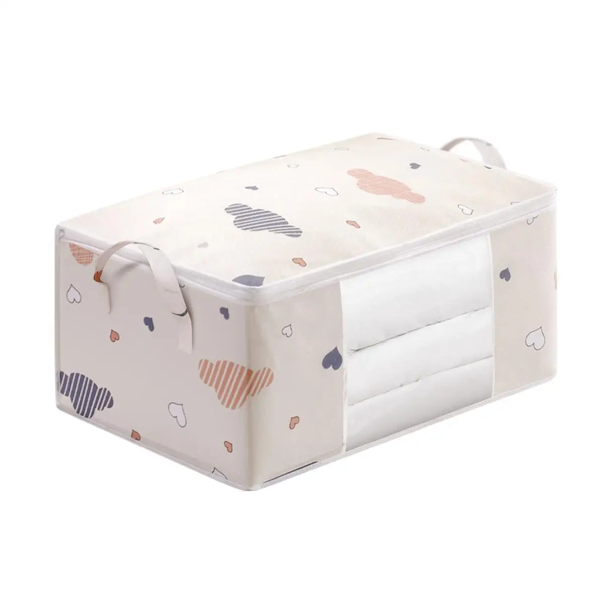 Large Printed Cotton Quilt Storage
