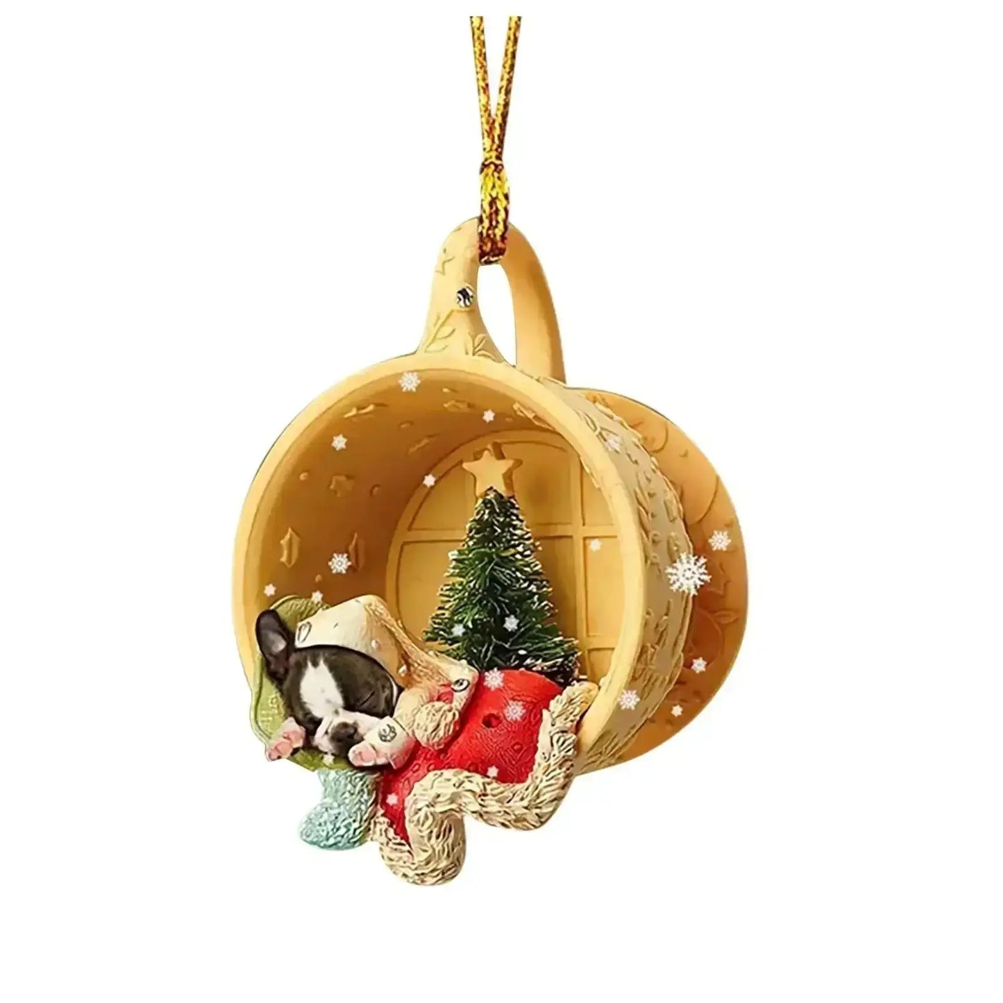 Christmas Tree Pendant Dog Animal Drop