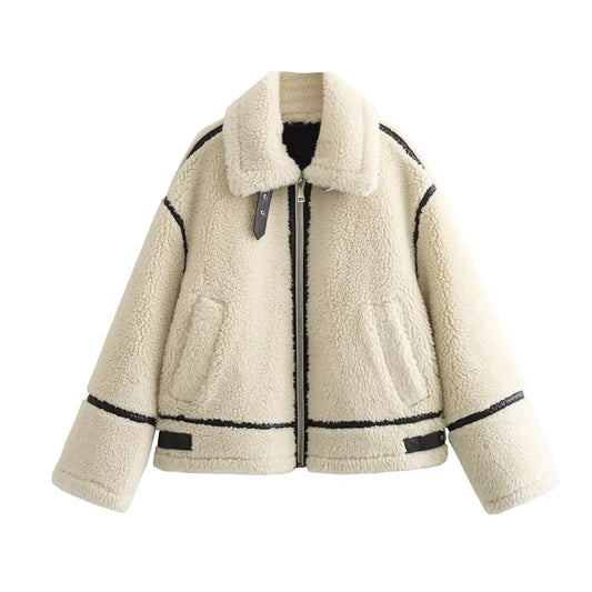 Women's Artificial Fur Effect stylish Jacket
