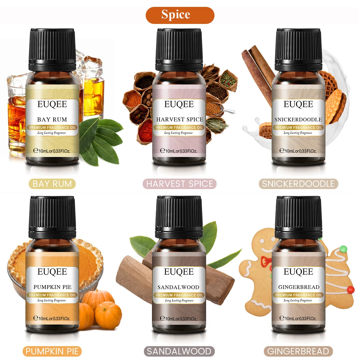 6pcs/set Fragrance Sweet Fruit Aroma Oils