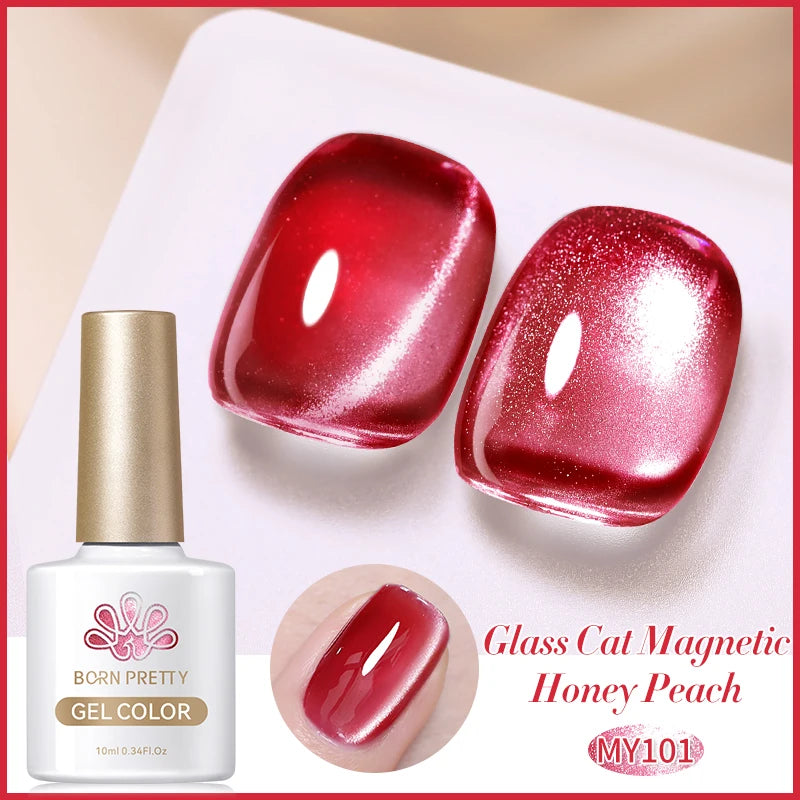 Rainbow Water Light Cat Magnetic Gel Nail Polish