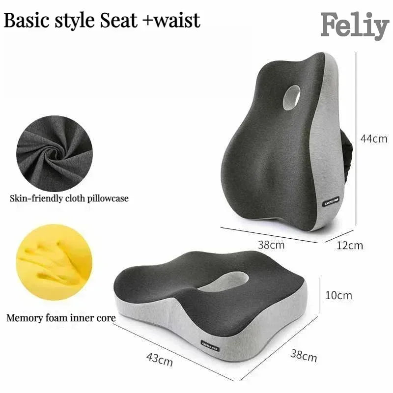 Memory Foam Car Seat Support Waist Cushion