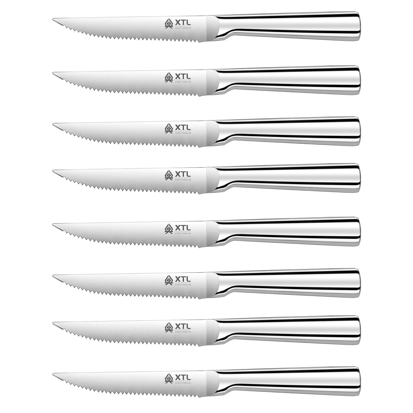 Steak Knife Cutlery Set - Knife, Fork and Spoon Set - Seiko Home Stainless Steel serrated steak cut - Kitchen Knife 4/6/8/pcs