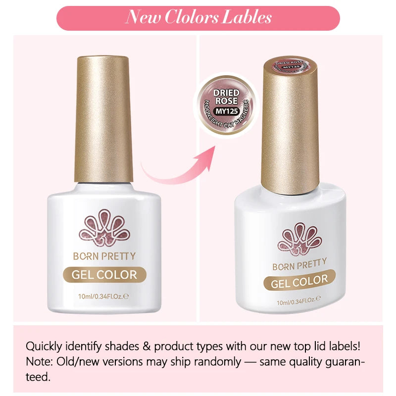 Rainbow Cat Magnetic Gel Nail Polish