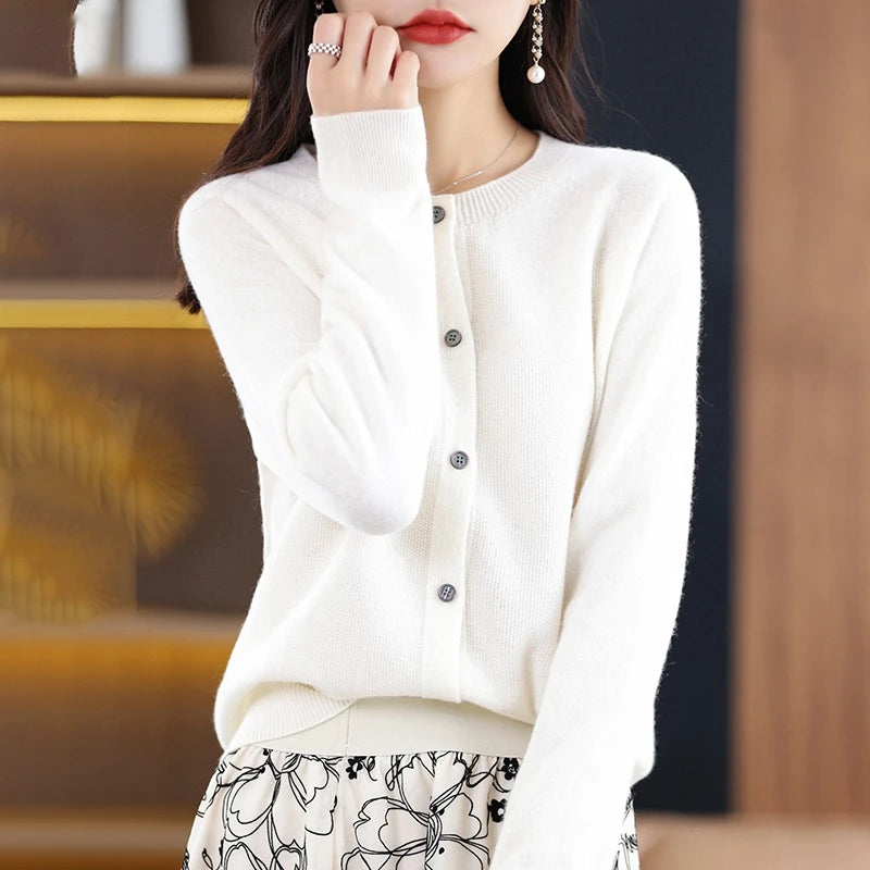 High-Grade Knit  Cardigan Fashion Coat