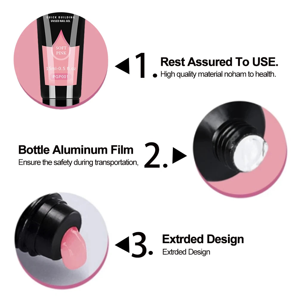 Limegirl Nail Gel Polish Kit With USB UV Lamp