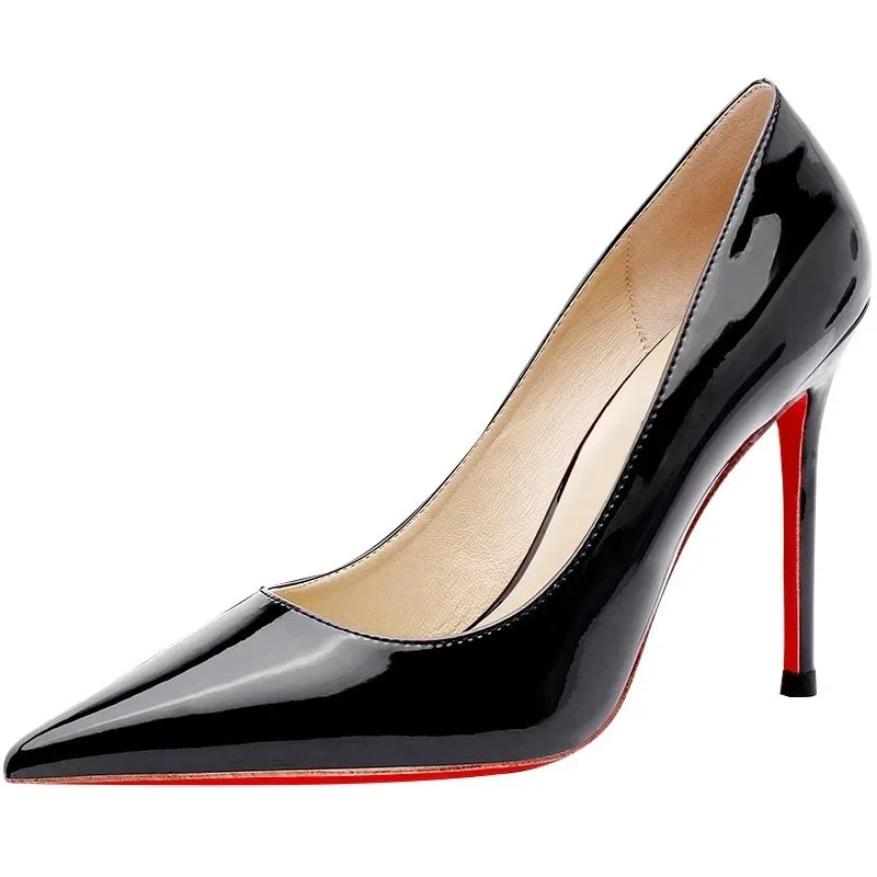 Women's Leather Versatile Professional High Heels