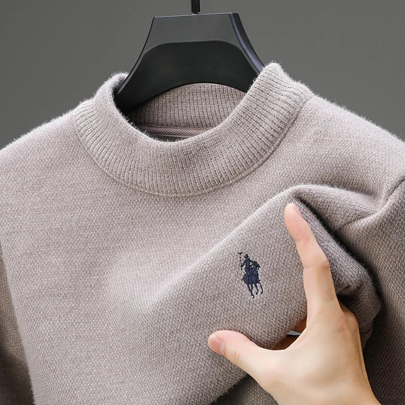 Men's  Exquisite Velvet Embroidered Sweater