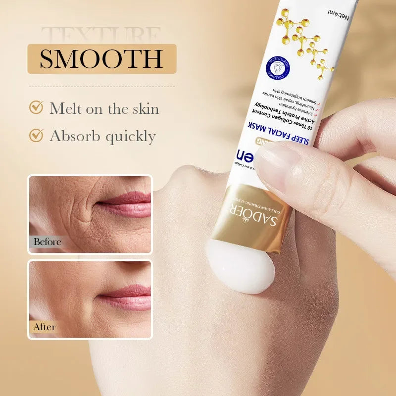 30pcs Collagen Sleeping Facial Masks