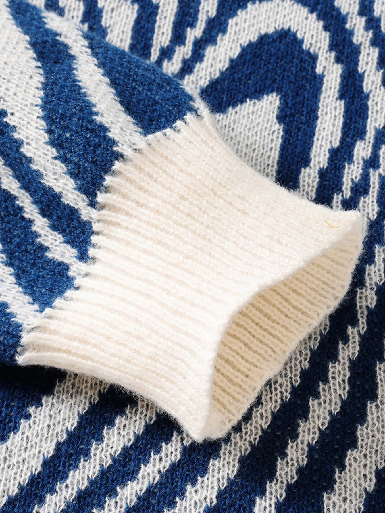 Jacquard Pattern Casual Knitted sweater