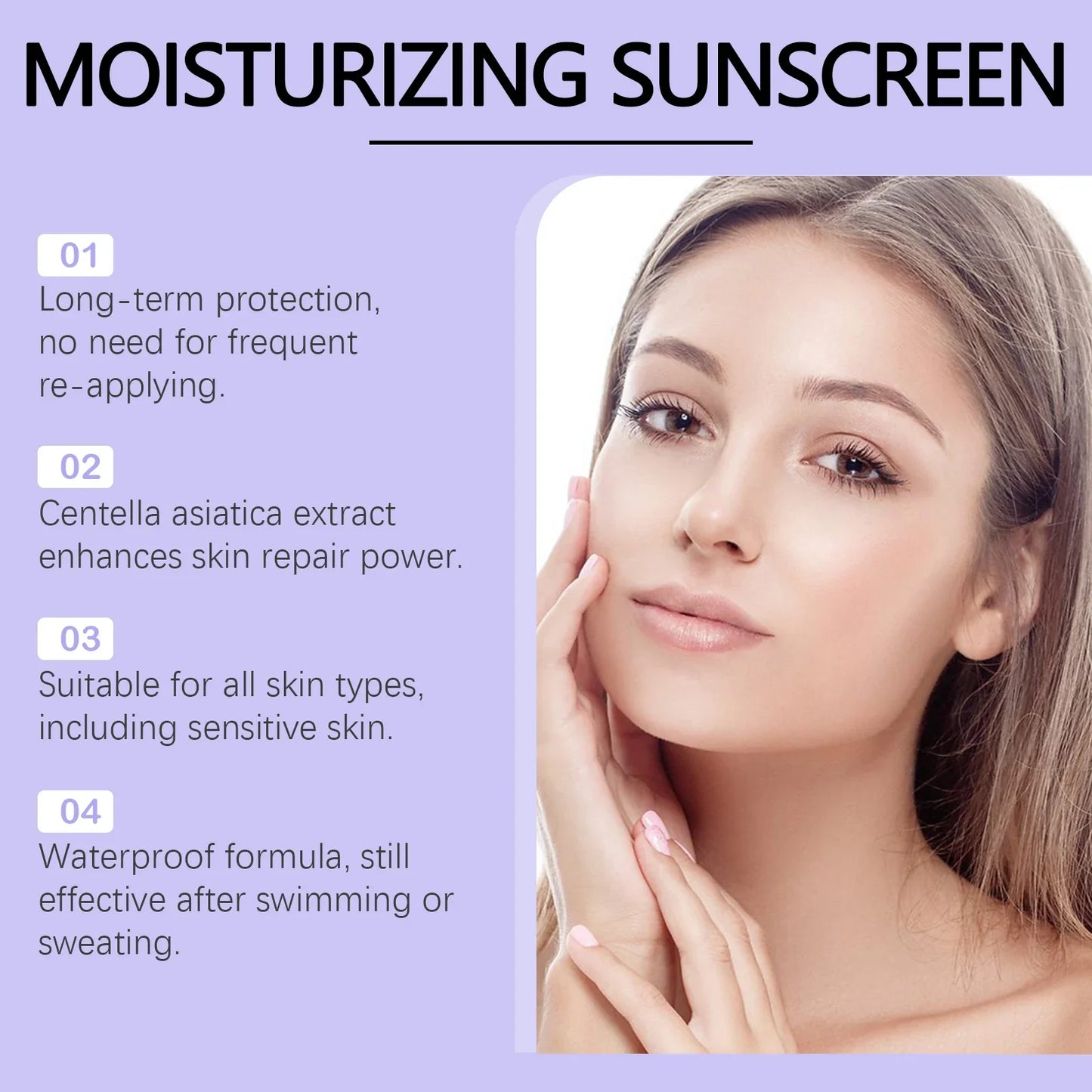 Sunburn Repair Waterproof Moisturizing Oil-Control Cream