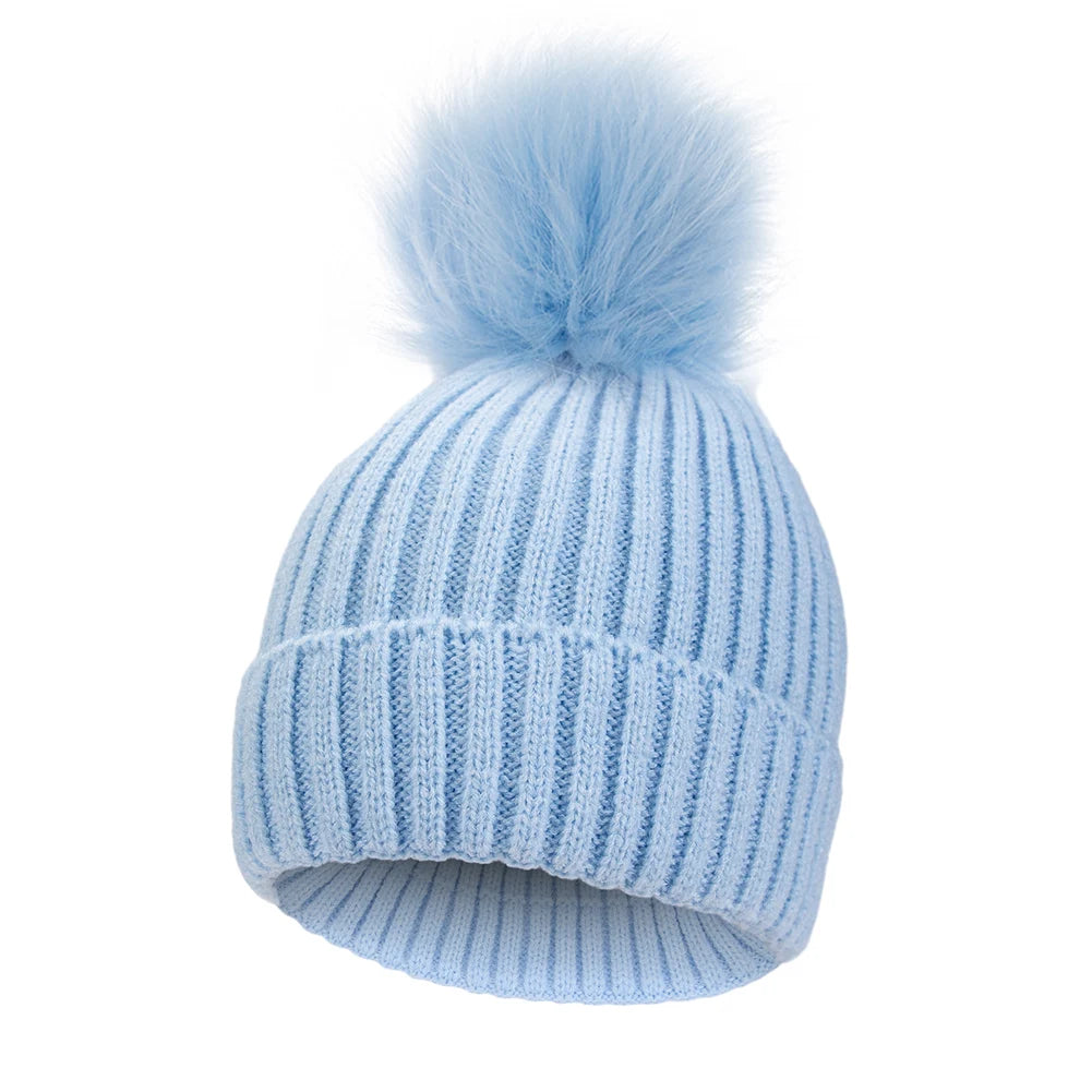 Big Pompom Cute Beanies Caps