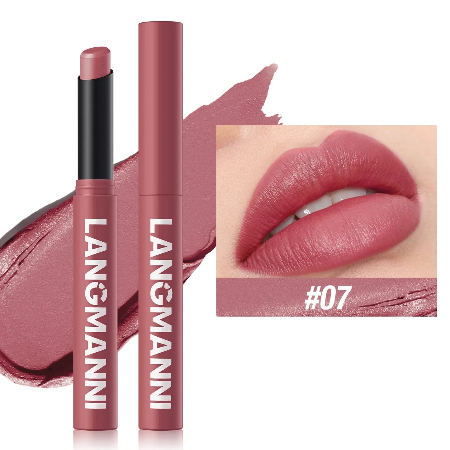 New Rotating Velvet Matte Lipstick+Pencil