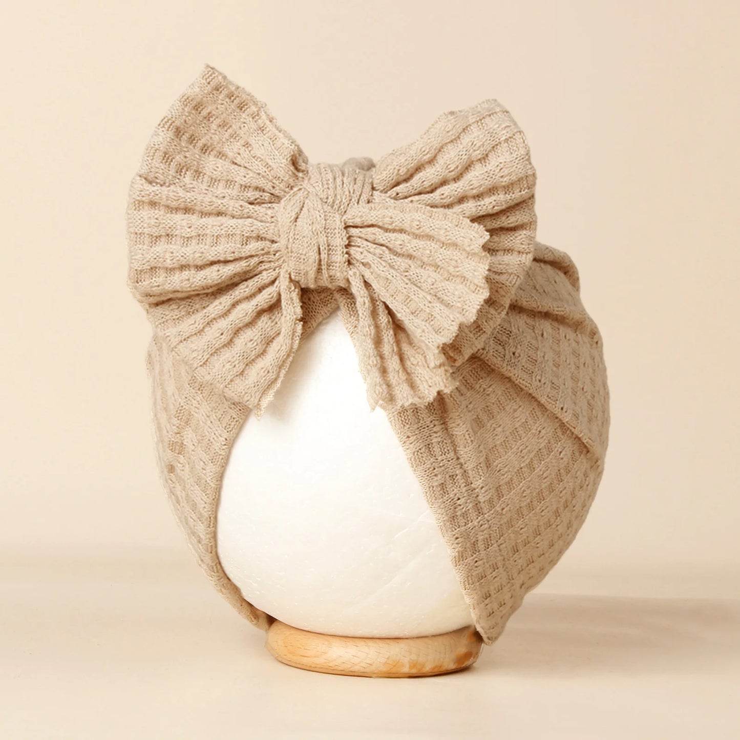 Lovely Bow knot Knitted Baby Head Wraps