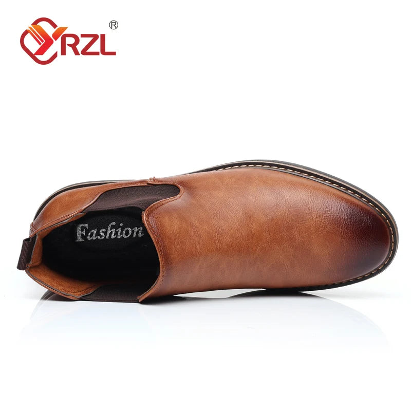 Men Chelsea Retro Comfortable PU Leather boots