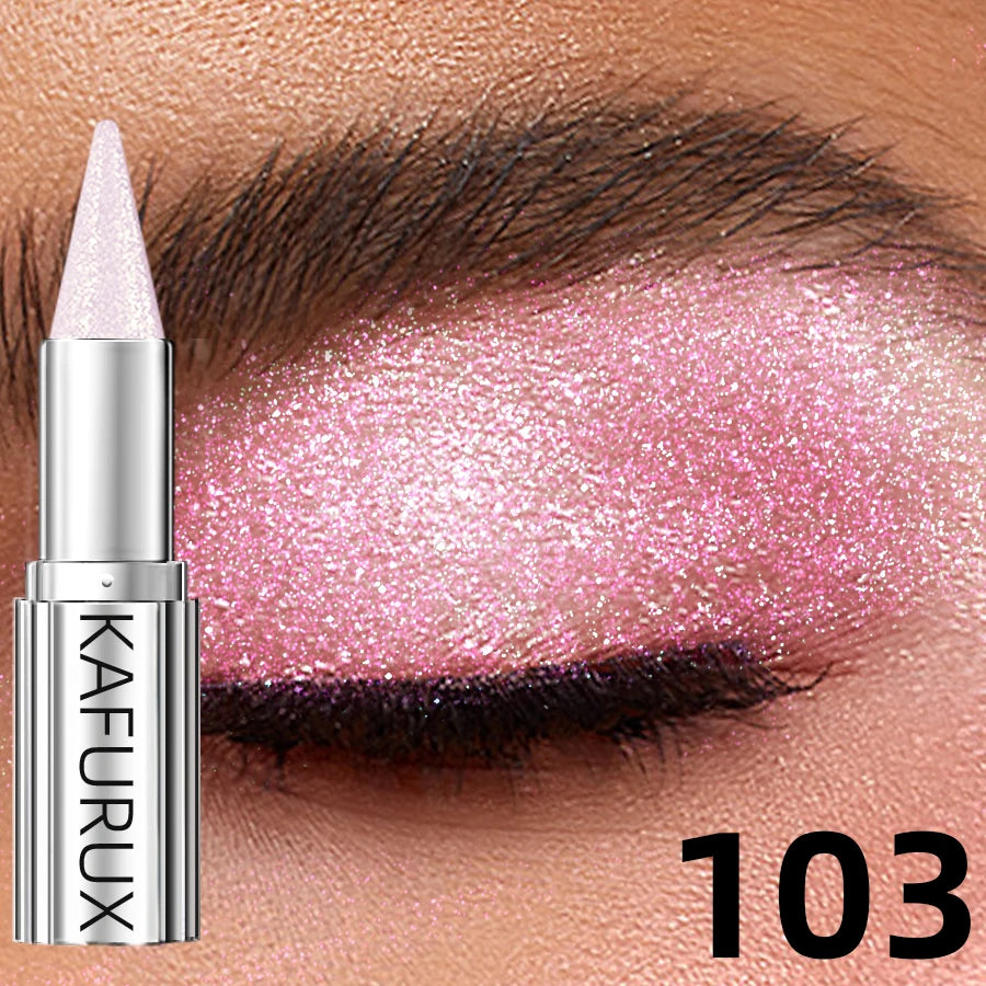 12 Colors Metallic Eye shadow Pencil Glitter