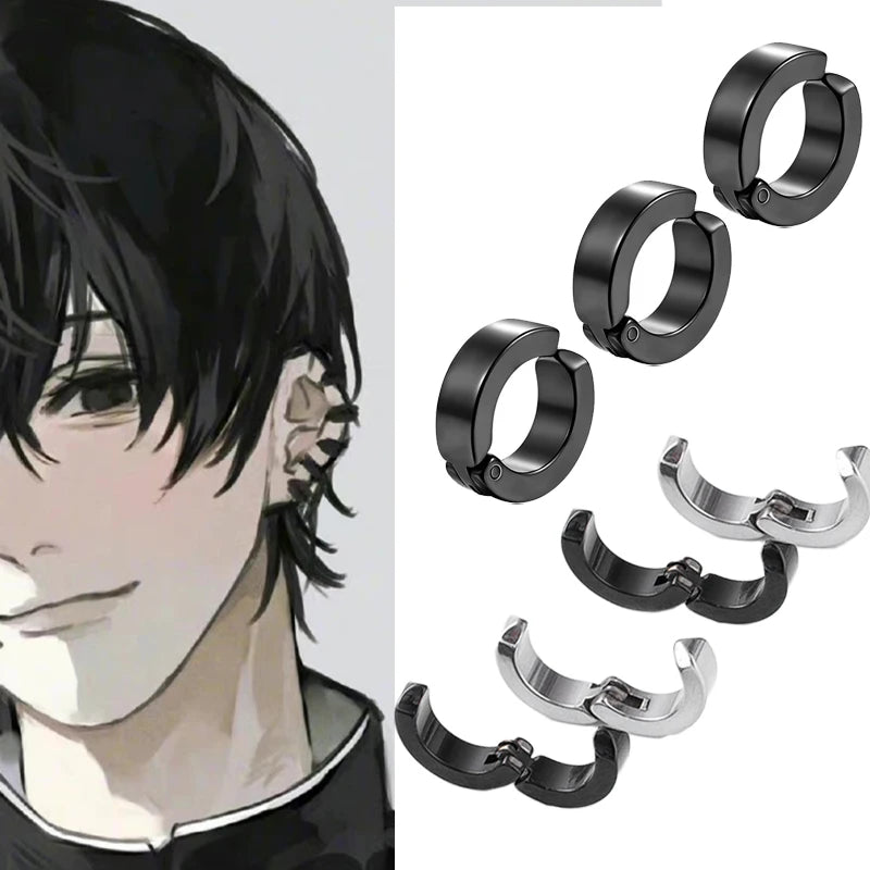 Anime Chainsaw No Pierced  Circle Pop Jewelry