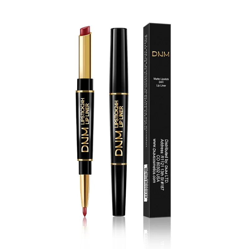 2 In 1 Matte Lipstick Double Head Lip Liner