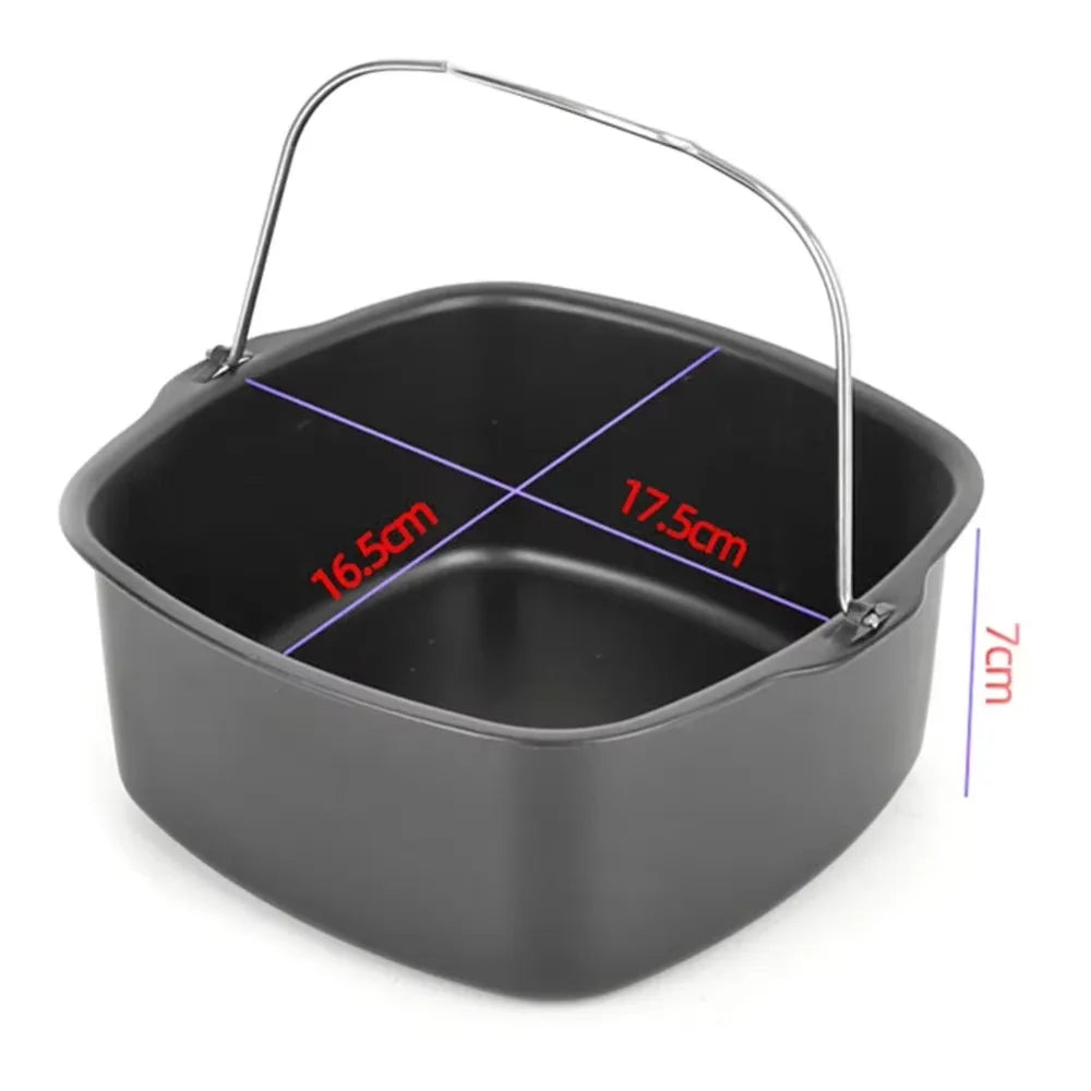 Air Fryer Non-stick Cake Baking Tray Basket for Philips Baking Dish Pan Air Fryer Kitchen Airfryer Accessories Baking Basket