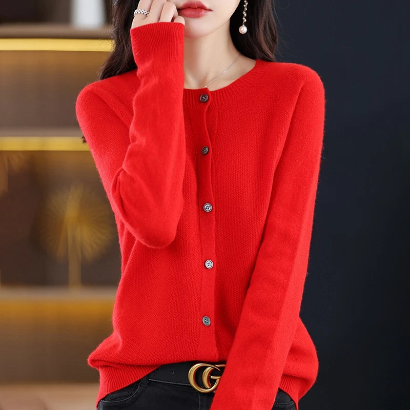 High-Grade Knit  Cardigan Fashion Coat