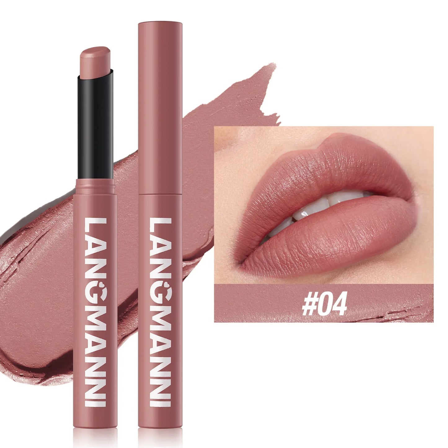New Rotating Velvet Matte Lipstick+Pencil
