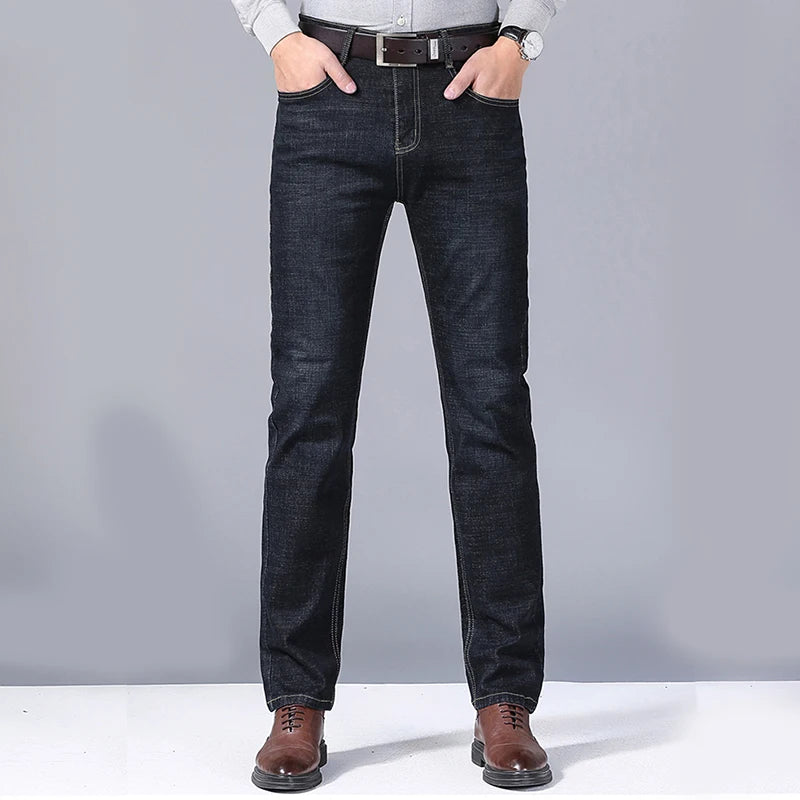 Soft Straight Denim Pants For Men