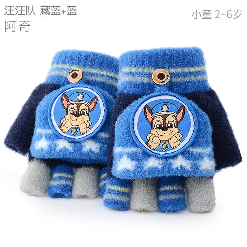 Genuine Paw Patrol Baby Knitted Flip fingers Gloves