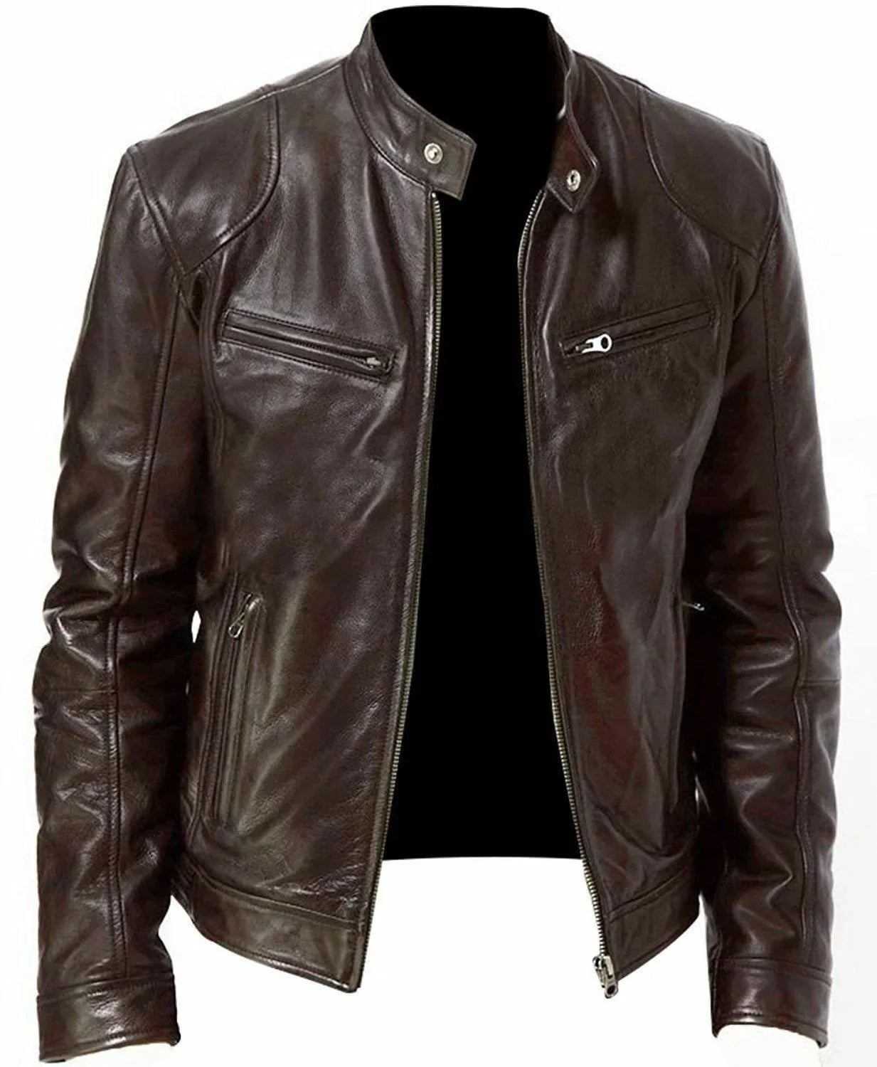 Winter Fashionable PU Leather Men Jacket