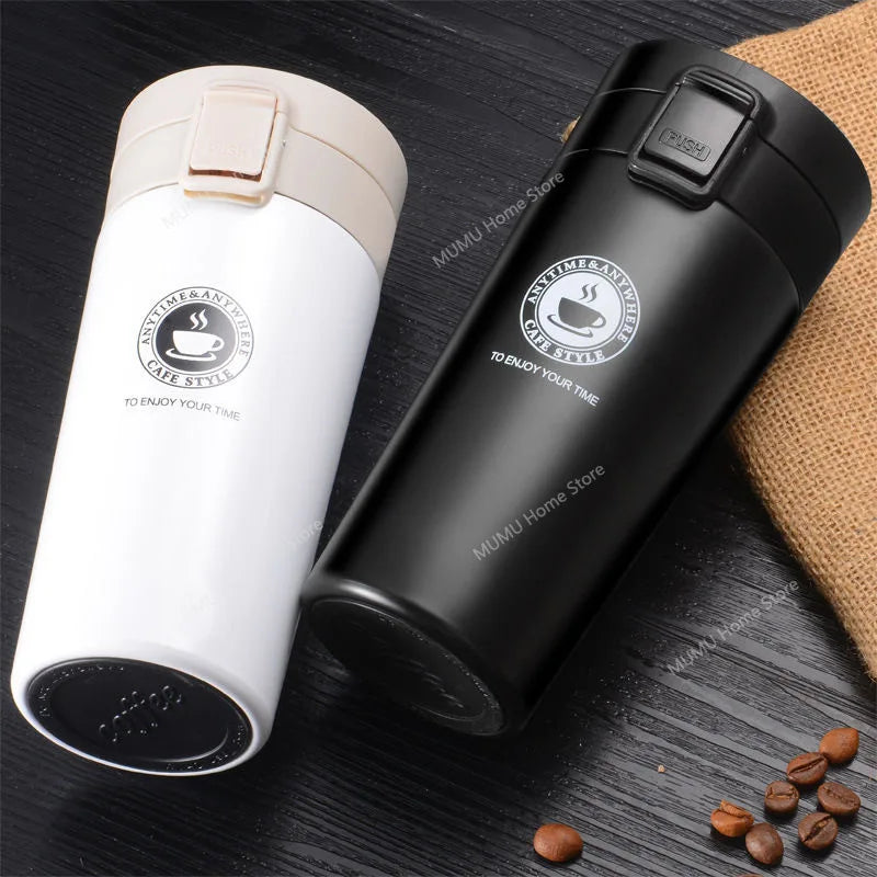 380ML/510ML Thermal Mug Double-layer Stainless Steel Coffee Cup Tea Vacuum Flask Thermos Water Bottle Leak-proof Thermos Mug