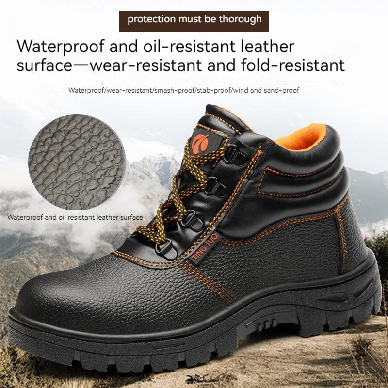 Wear-resisting Men Anti-smash Anti-puncture Boots