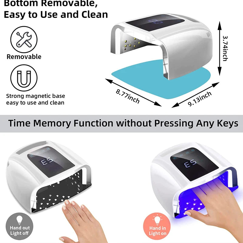 Mirror Reflective Bottom Nail Lamp