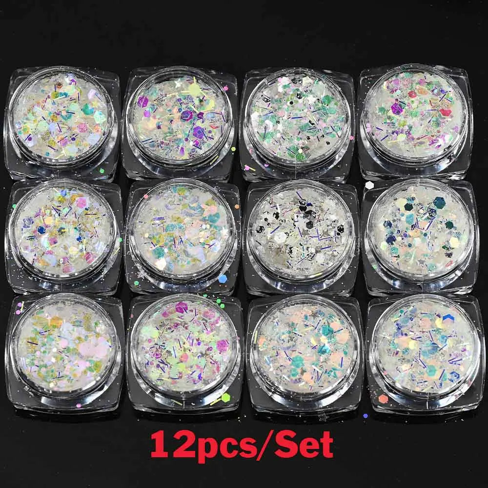 Sparkly Holographic Fine Sugar Nail Powder